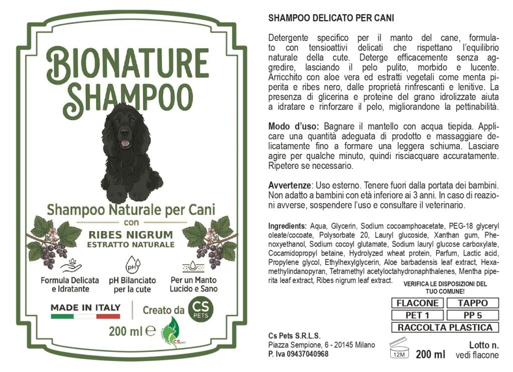 CS BIONATURE SHAMPOO
